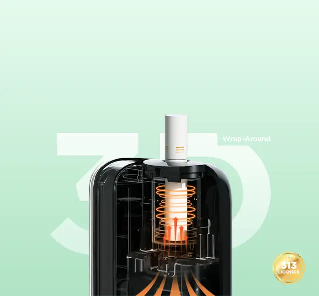 Revolutionary 3D Wrap-Around Heating